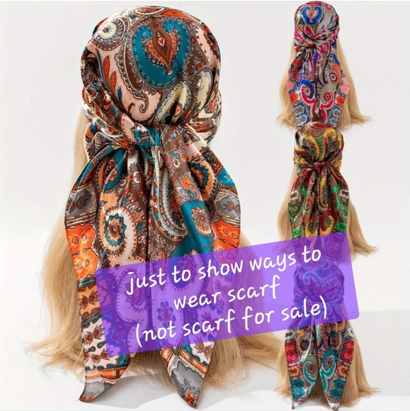 BUNDLE "A" Set Of 3 Head Scarfs - Picture 14 of 16